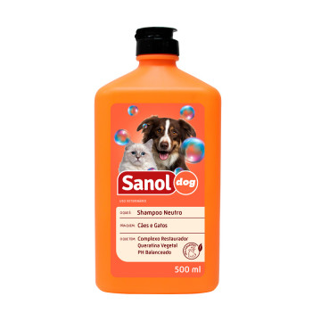 Shampoo Sanol Dog Neutro Cães e Gatos - 500ml 